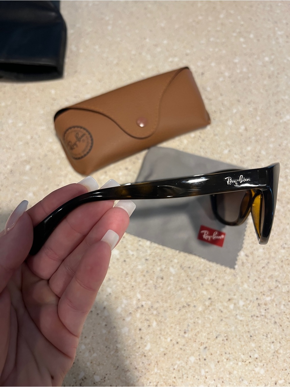 Ray-Ban Women’s Tortoiseshell Cat-Eye Sunglasses - Brown Gradient Lenses - Picture 5 of 15